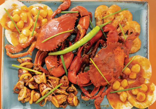 Crab & Seafood Mix in Chili Sauce