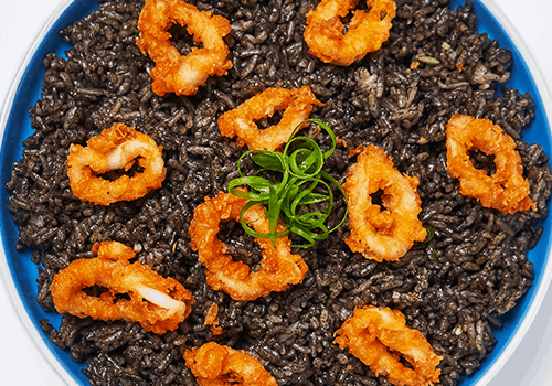 Squid Ink Fried Rice