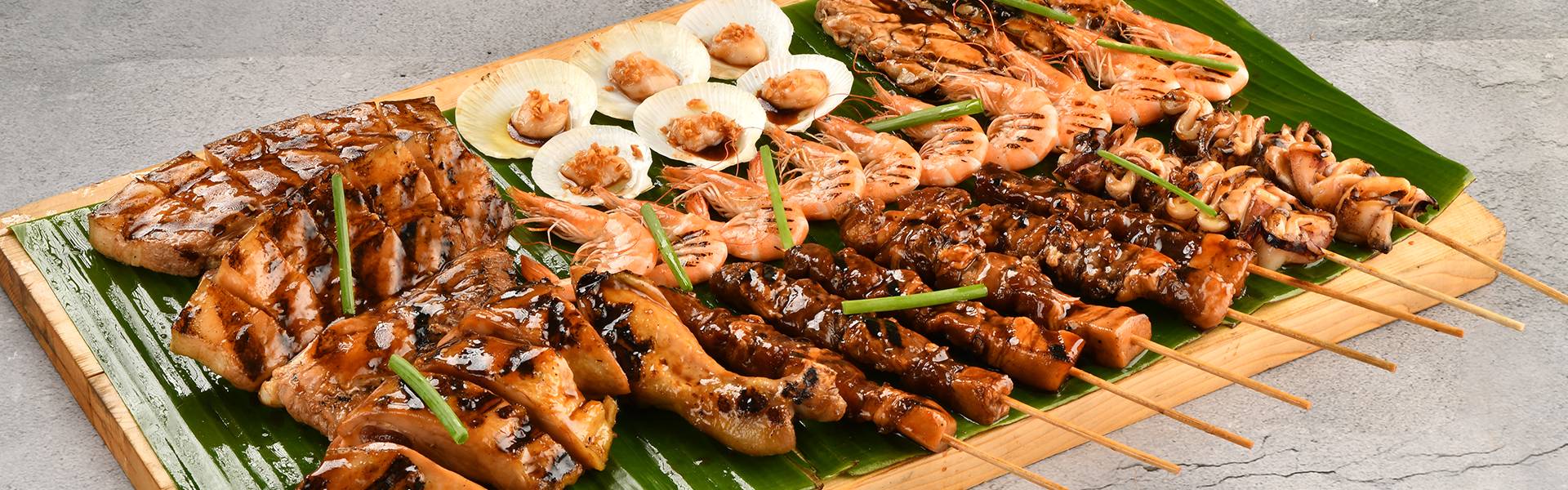 Sampler platters laid out for a full table