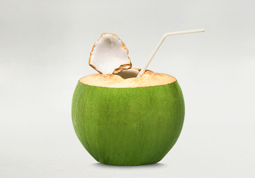 Fresh Buko in a shell