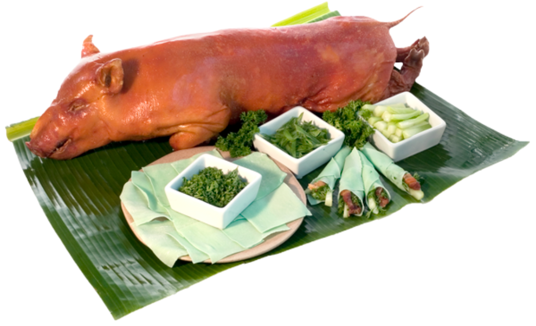 MESA Crispchon on banana leaf