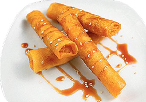 Crispy leche flan