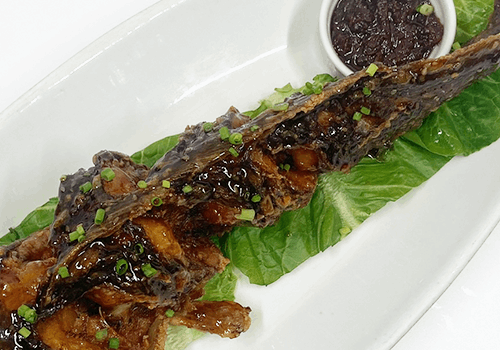 Pan Fried with Sweet Soya Glaze