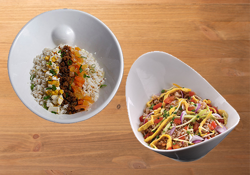 Rice and noodle dishes