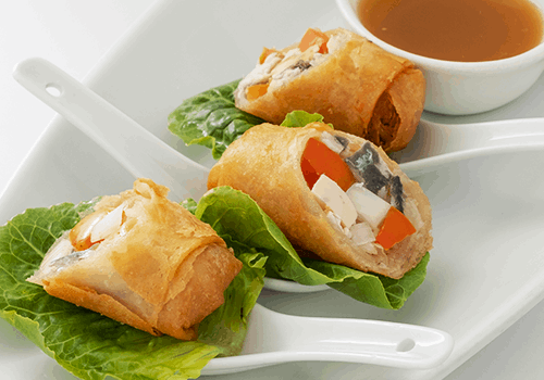Tinapa Roll Wrapped in Lettuce